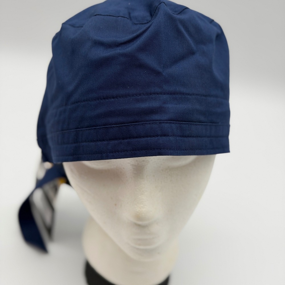 WonderWink WonderWork Navy Blue Unisex Scrub Cap Active Twill Stretch OSFA NEW